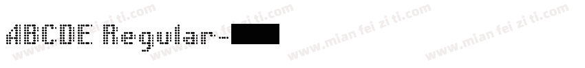 ABCDE Regular字体转换